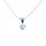 Load image into Gallery viewer, 4 Claw Single Diamond Pendant