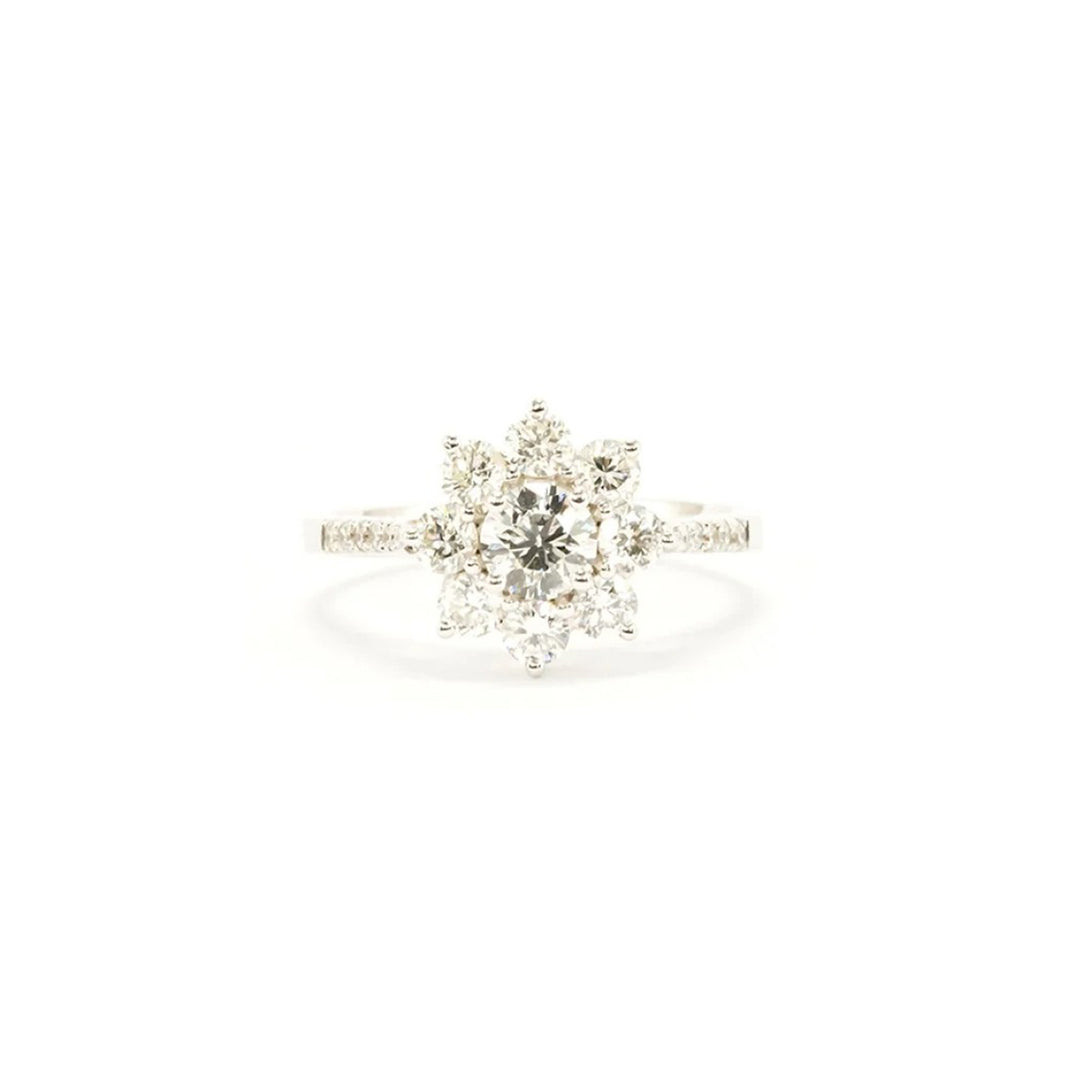 Eclipse white Diamond ring