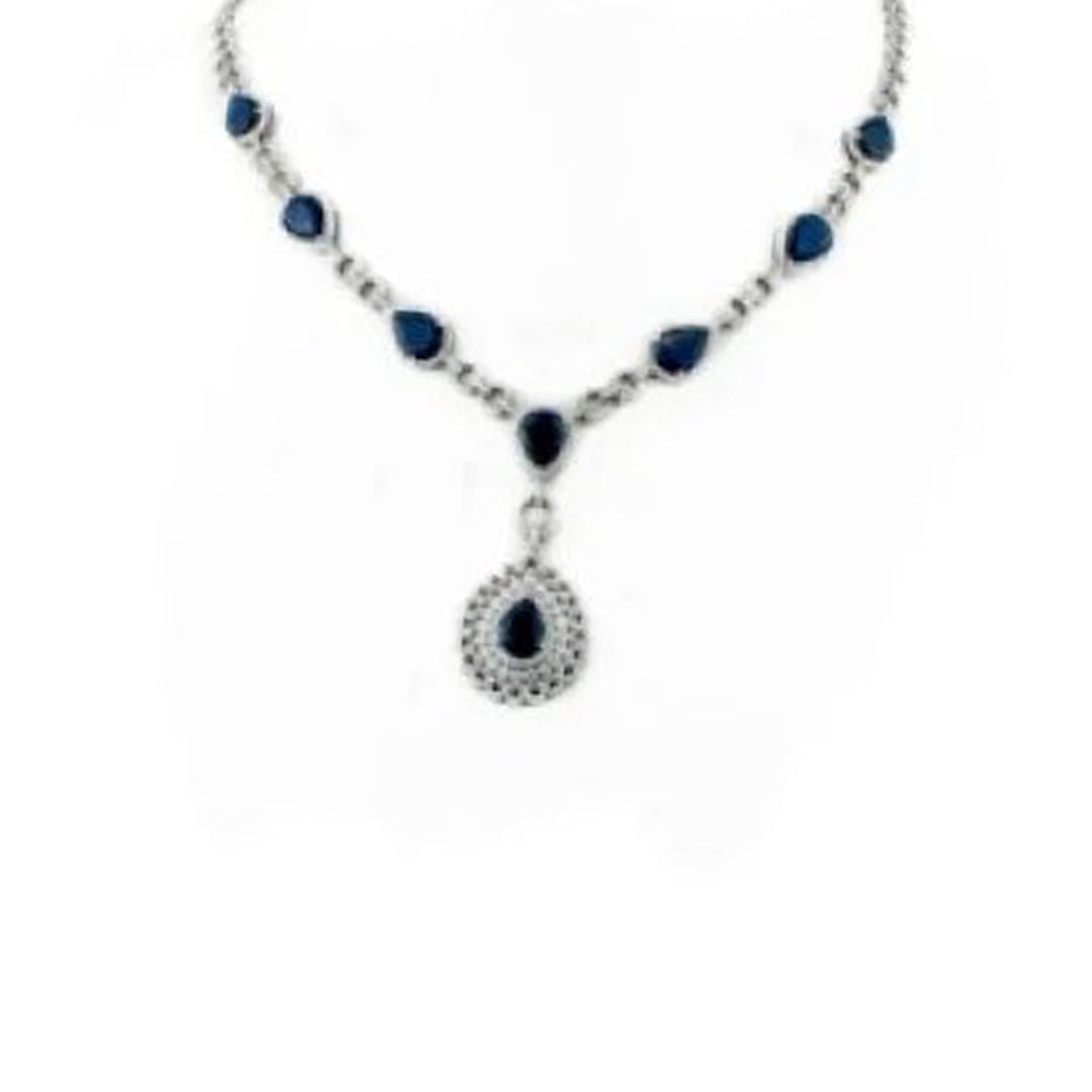 Sapphire Drops Necklace