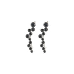 Load image into Gallery viewer, Eva Women's 18K White Gold 0.26ct Black Diamond Earrings