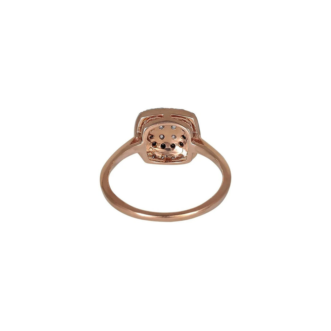 Rosy Black Diamond Ring