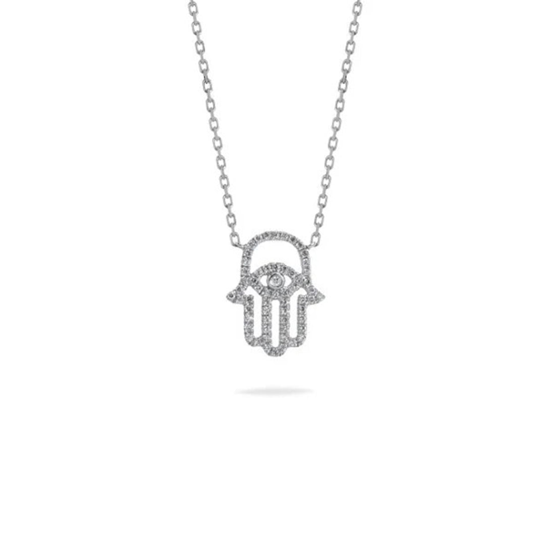 Diamond Hamsa Necklace