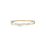 Load image into Gallery viewer, Five Cluster Diamond Bangle