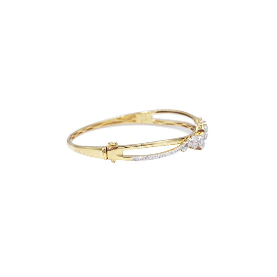 Five Cluster Diamond Bangle