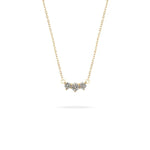 Load image into Gallery viewer, Three stone diamond necklace