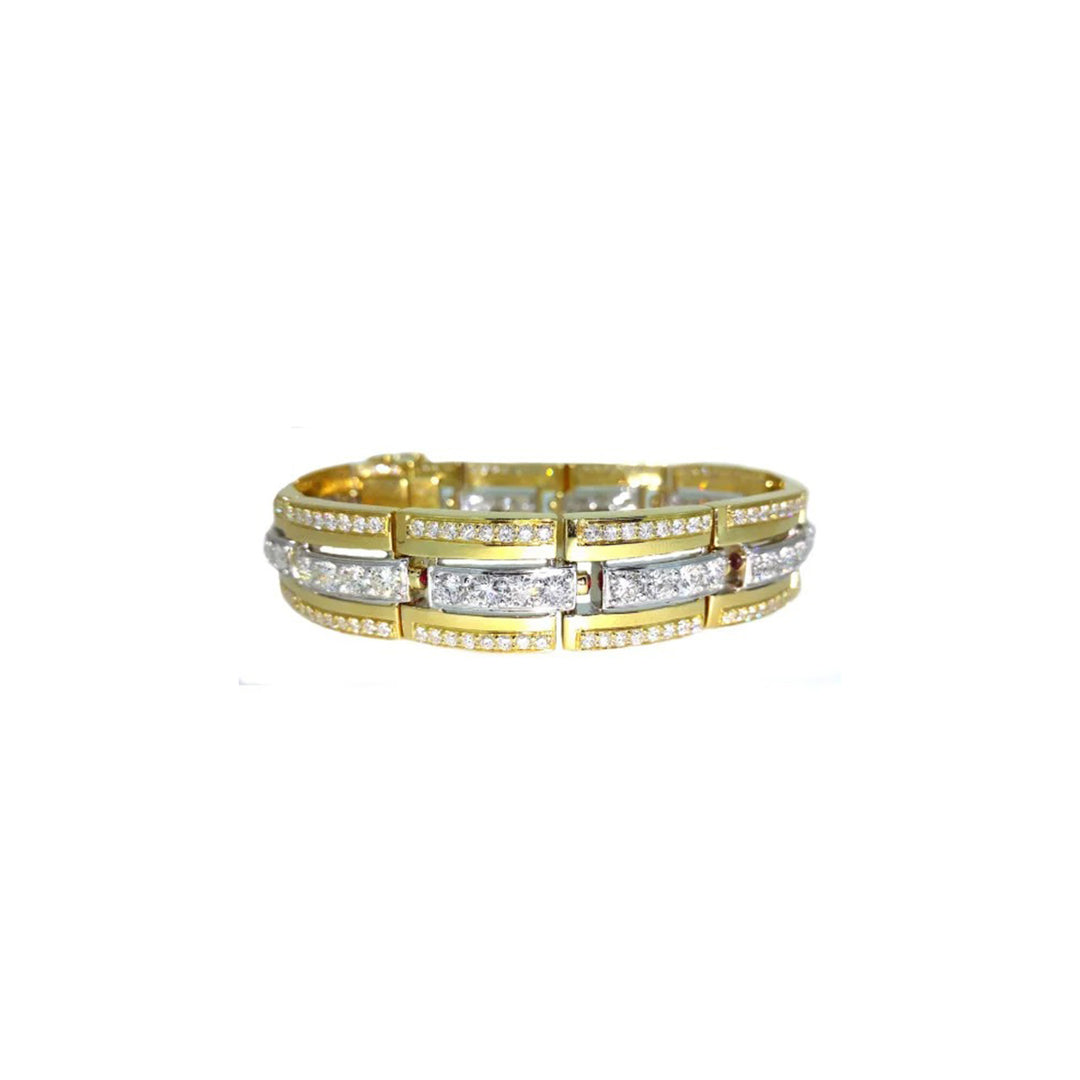 Yellow Gold Men Bracelet (OR0994)