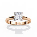 Load image into Gallery viewer, Princess Cut Solitaire Engagement Ring
