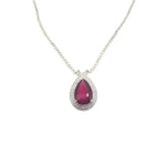 Load image into Gallery viewer, Diamond Necklace with Ruby
