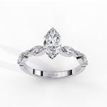 Load image into Gallery viewer, marquise diamond engagement ring