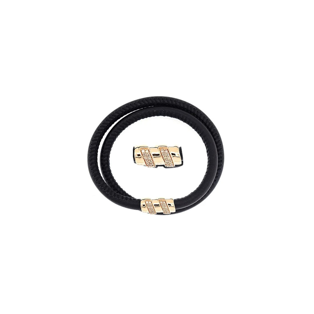 Bar Look gold diamond bracelet