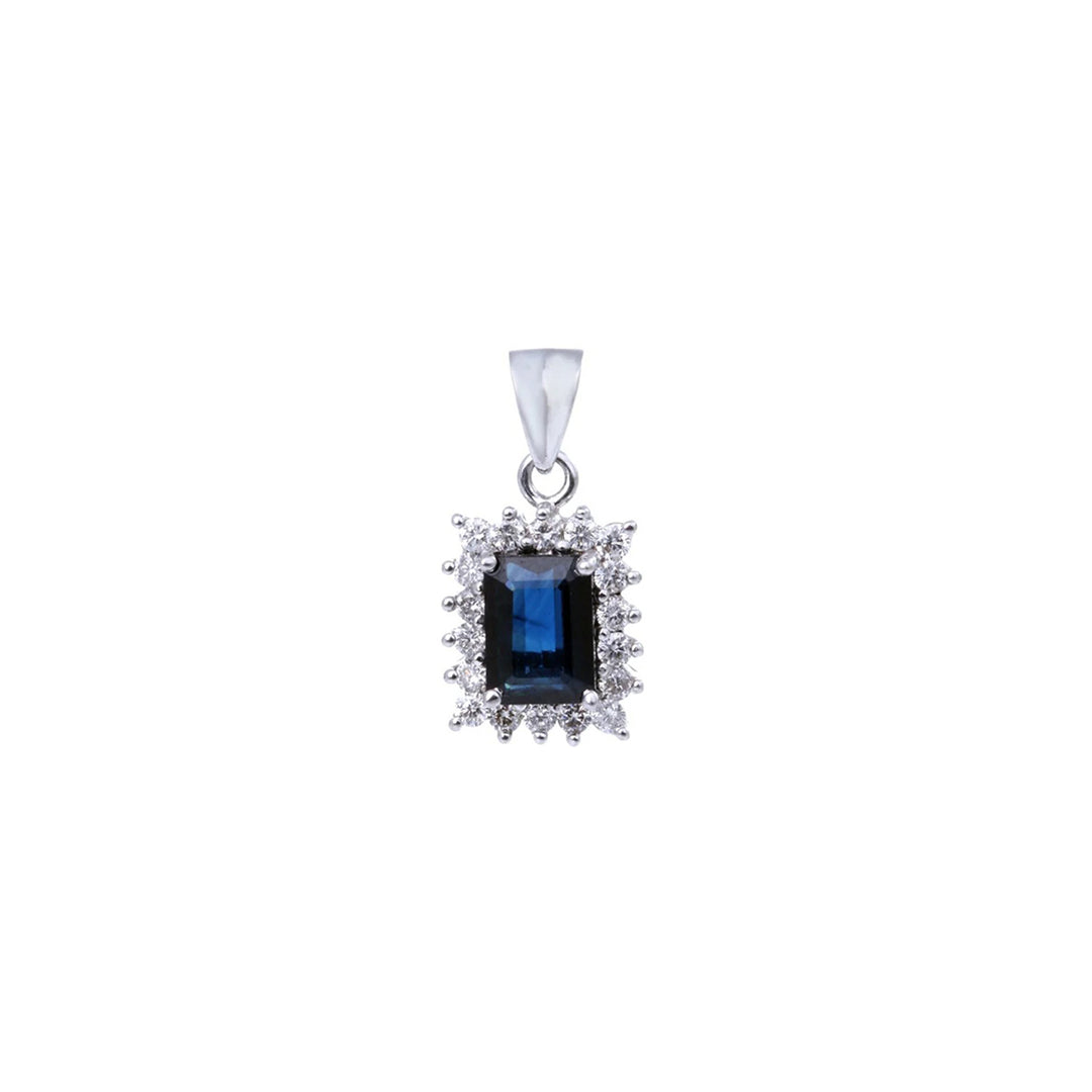 sapphire club pendant