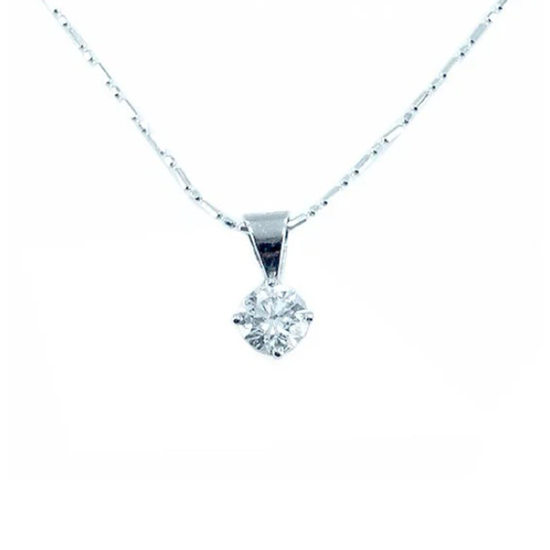 4 Claw Single Diamond Pendant