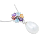 Load image into Gallery viewer, Multicolored Stone and Pearl with Chain
