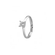 Four Prongs Princess Cut Engagement Ring