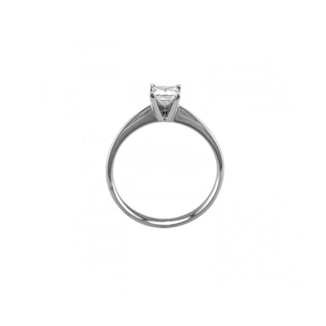 Four Prongs Princess Cut Engagement Ring