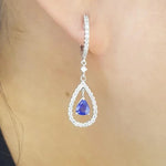 Load image into Gallery viewer, Dangling diamond earring-B04931
