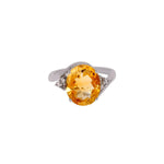 Load image into Gallery viewer, Diamond &amp; Yellow Topaz Ring
