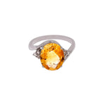 Load image into Gallery viewer, Diamond &amp; Yellow Topaz Ring
