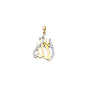 Allah written in Beautiful Calligraphy & Hand Crafted into a Beautiful Pendant