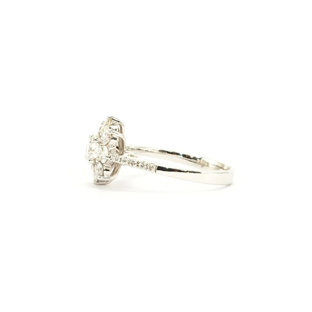 Eclipse white Diamond ring