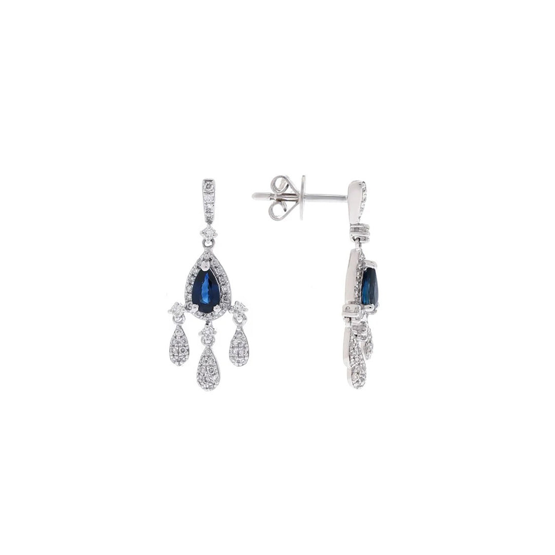 Diamond with Sapphire Earring