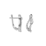 Load image into Gallery viewer, Leaf Hoop Earrings
