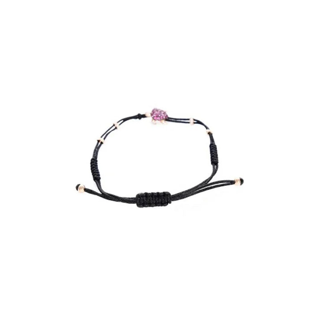Diamond with Ruby Turtle Bracelet