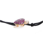 Load image into Gallery viewer, Diamond with Ruby Turtle Bracelet
