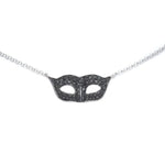 Load image into Gallery viewer, Black Diamond Mask Necklace
