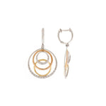 Load image into Gallery viewer, Diamond with 3 Colors Gold Earring
