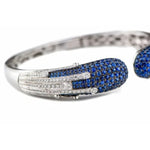 Load image into Gallery viewer, Sapphire Diamond Bangle
