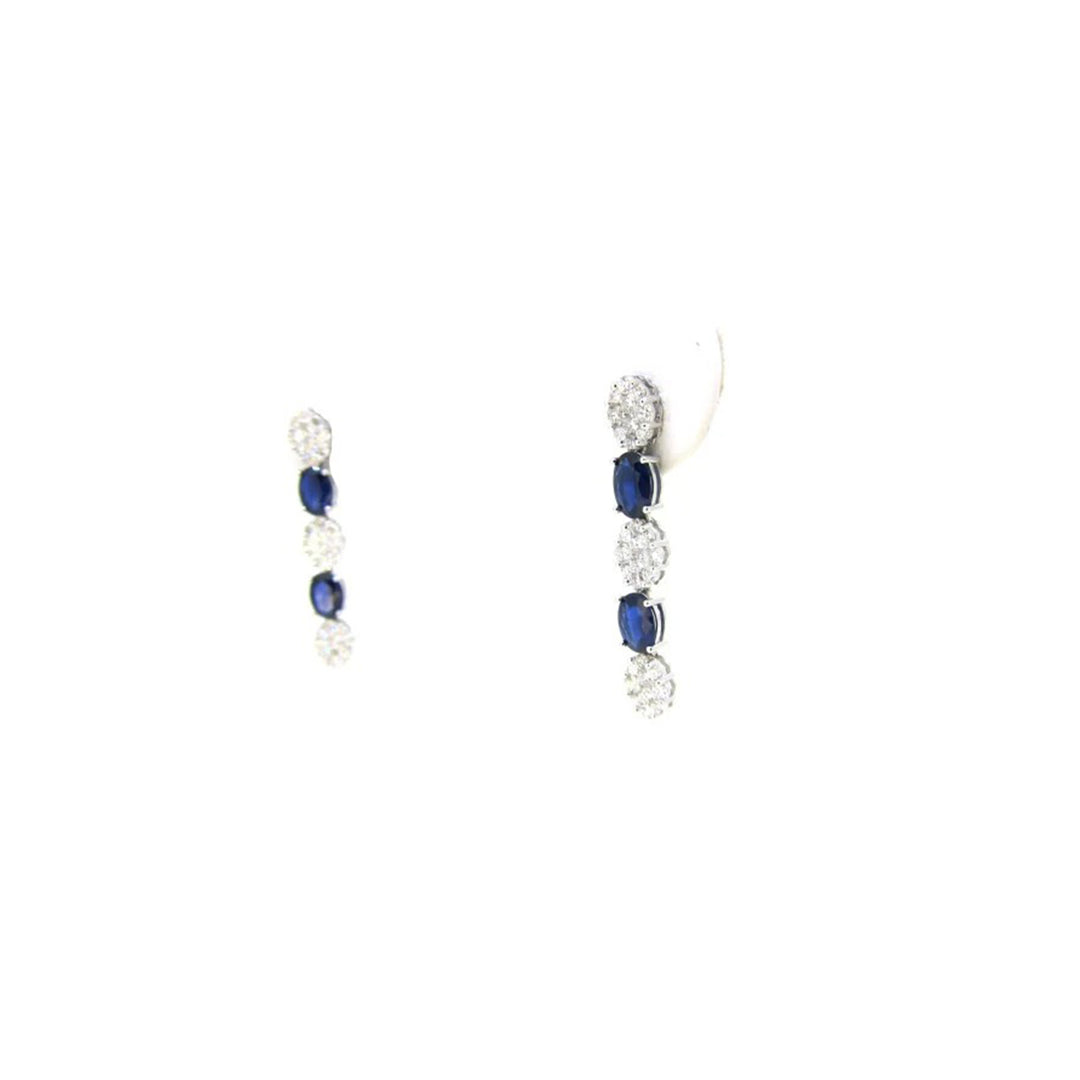 sapphire sonic earings