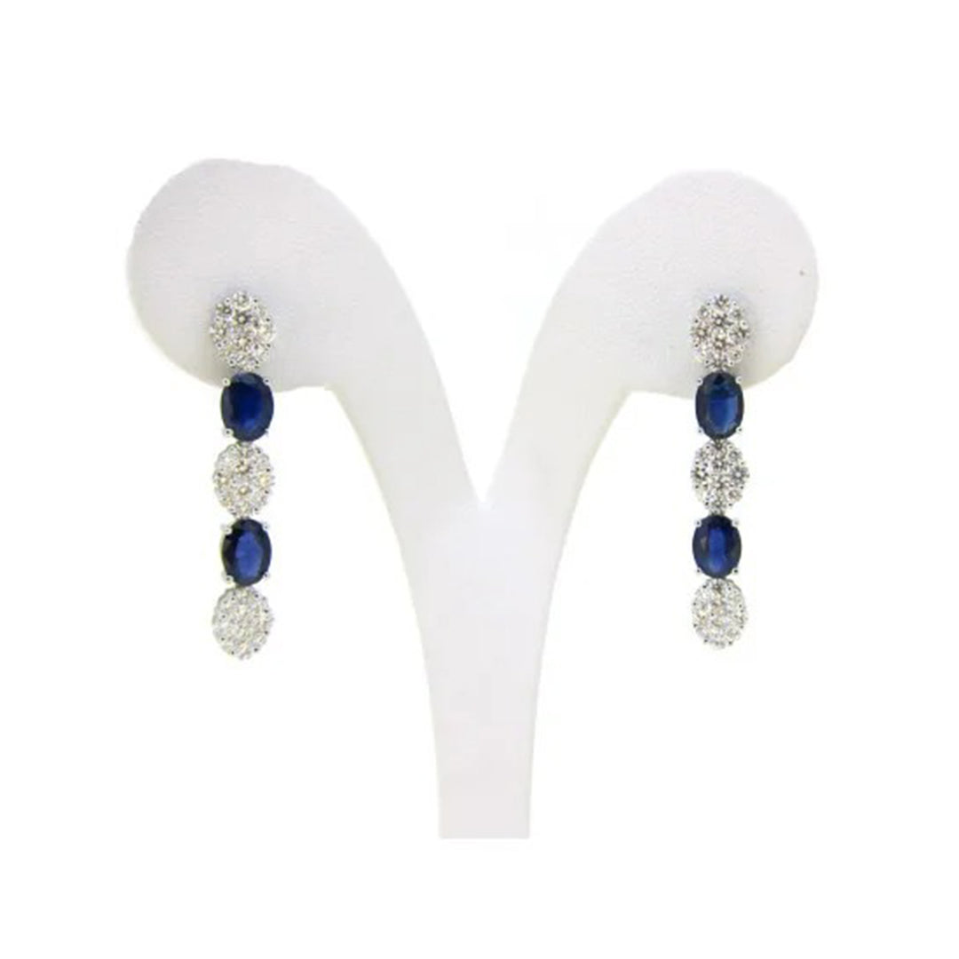 sapphire sonic earings
