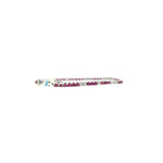 Load image into Gallery viewer, Ruby and diamond Tennis Bracelet-B10640
