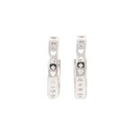 Load image into Gallery viewer, Baguette Diamond Hoop Earrings - B10913
