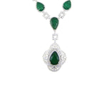 Load image into Gallery viewer, Emerald Luxury Diamond Necklace
