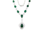 Load image into Gallery viewer, Emerald Luxury Diamond Necklace
