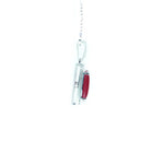 Load image into Gallery viewer, Oval Ruby Cluster Pendant
