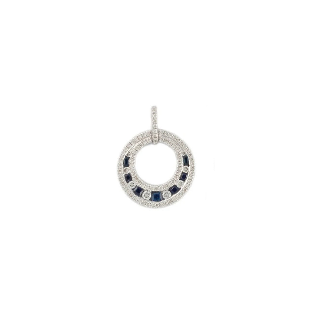 Full Moon Sapphire Pendant-B12335