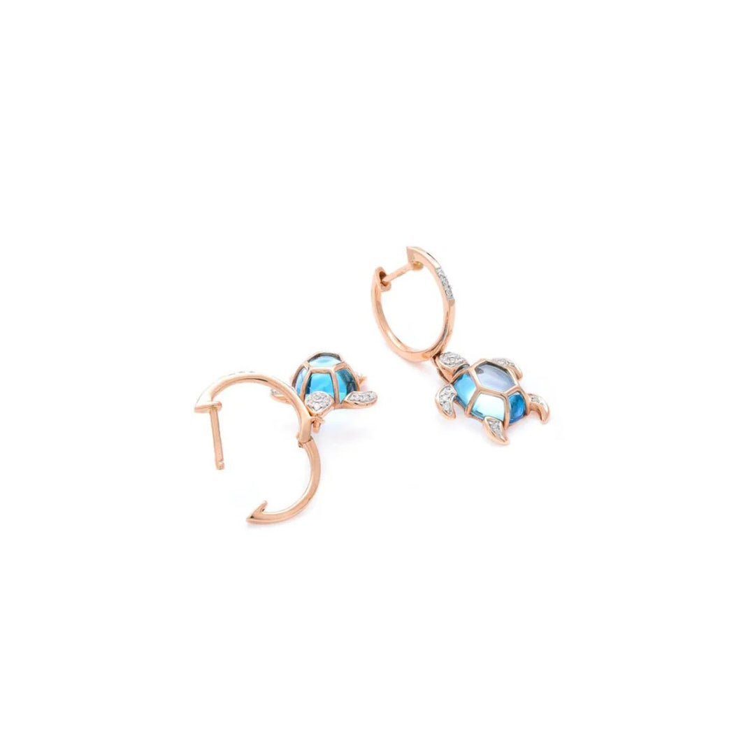 Diving Deep Turtle Earrings