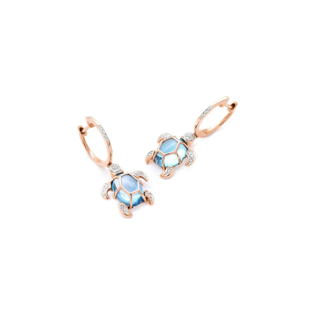 Diving Deep Turtle Earrings