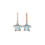 Load image into Gallery viewer, Diving Deep Turtle Earrings
