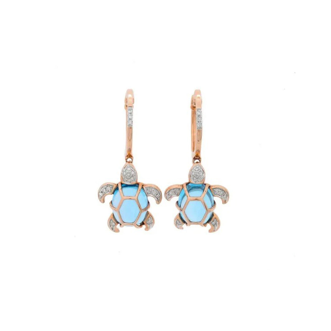 Diving Deep Turtle Earrings