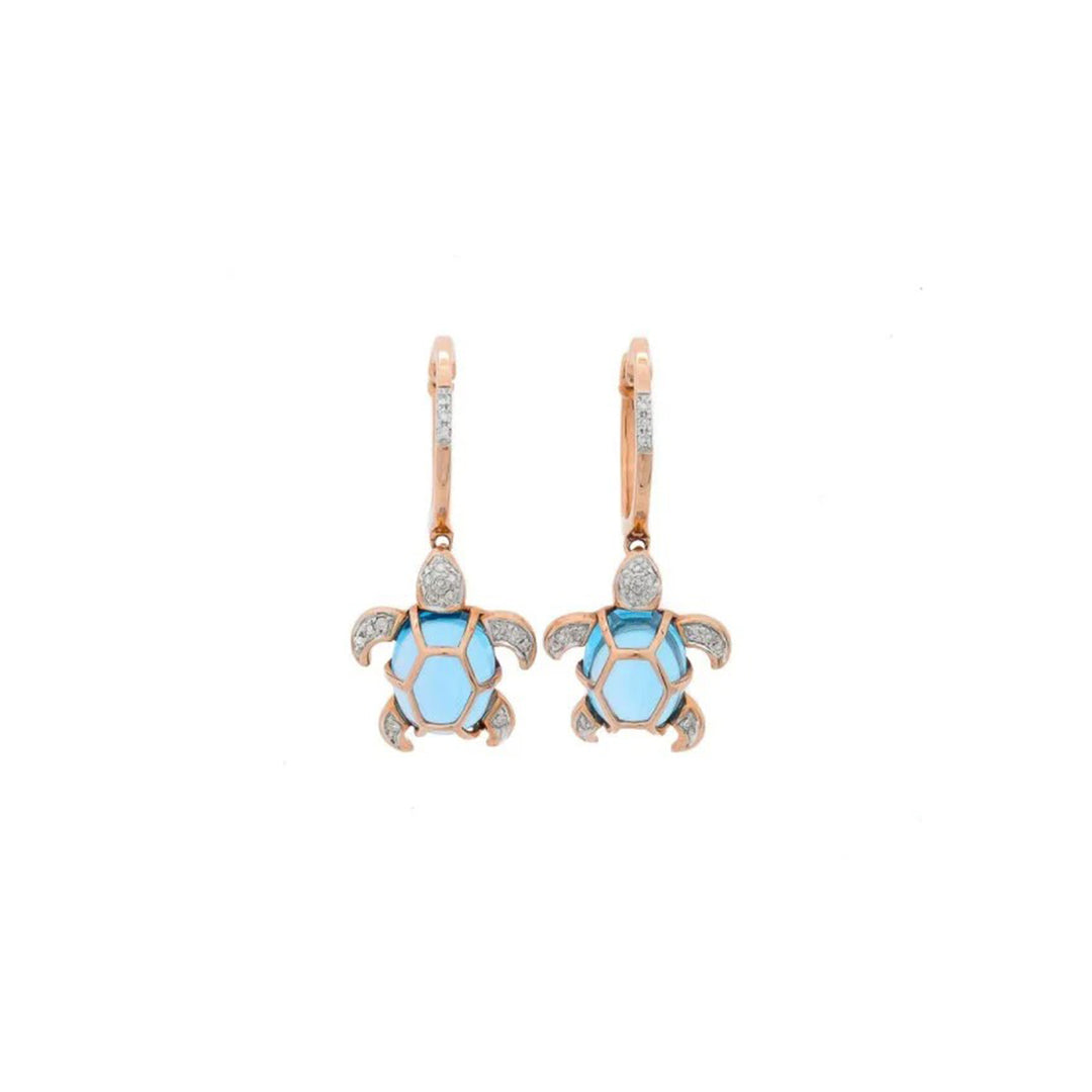 Diving Deep Turtle Earrings
