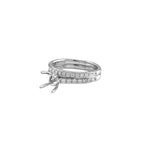 Load image into Gallery viewer, Customised Semi-Mount Ring with Second Band
