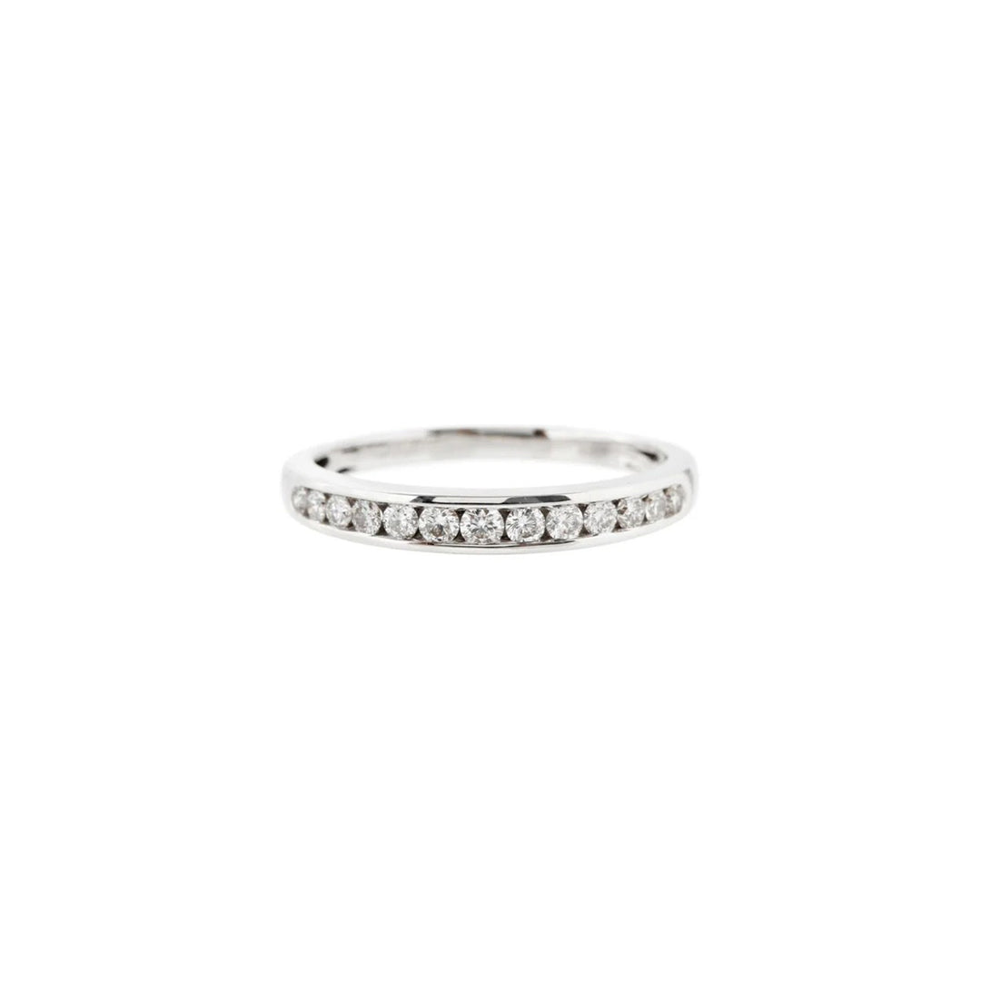 Channel Setting Half Eternity Diamond wedding Band
