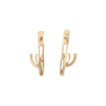Load image into Gallery viewer, Leaf Shape Diamond Earring - B13833
