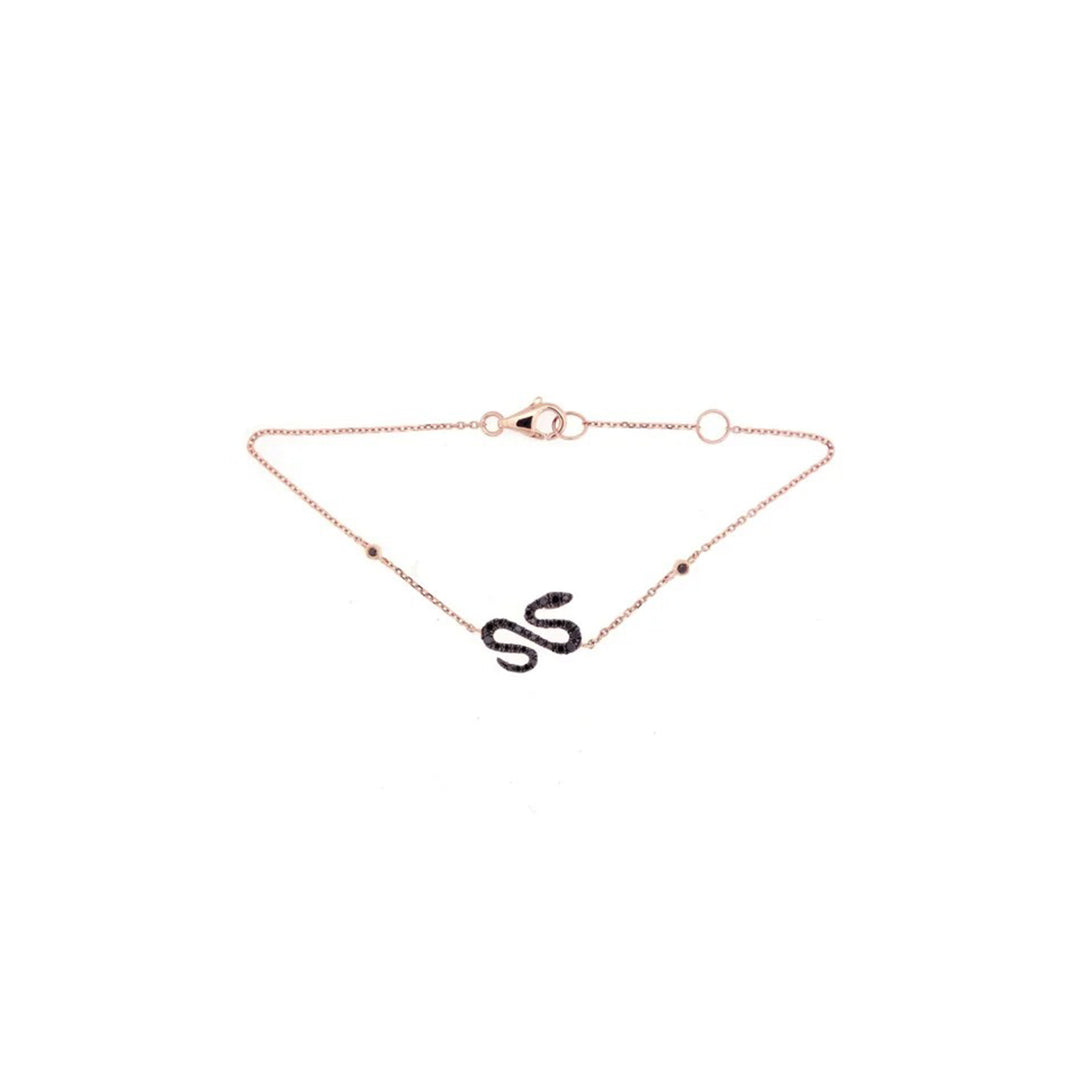 SNAKE DESIGN DIAMOND BRACELET-B13989