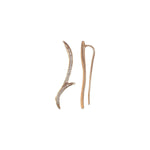 Load image into Gallery viewer, 18K Rose Gold 0.09ct Round Diamond Earring
