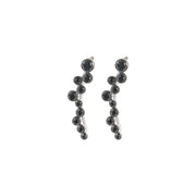 Eva Women's 18K White Gold 0.26ct Black Diamond Earrings